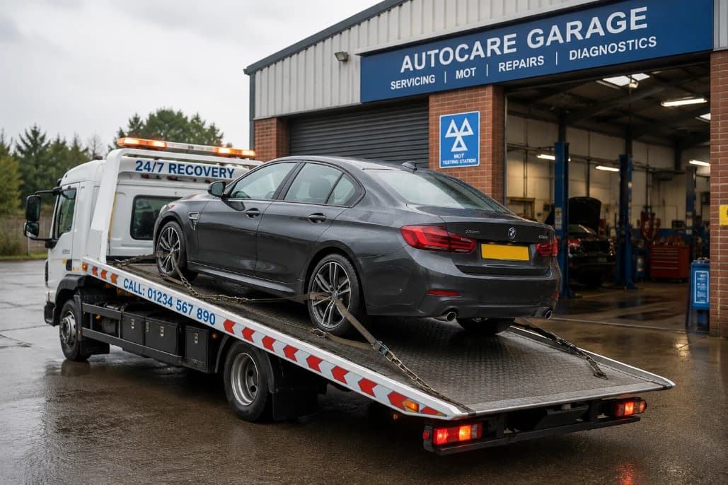Recovery to Garage Workshop Dubai